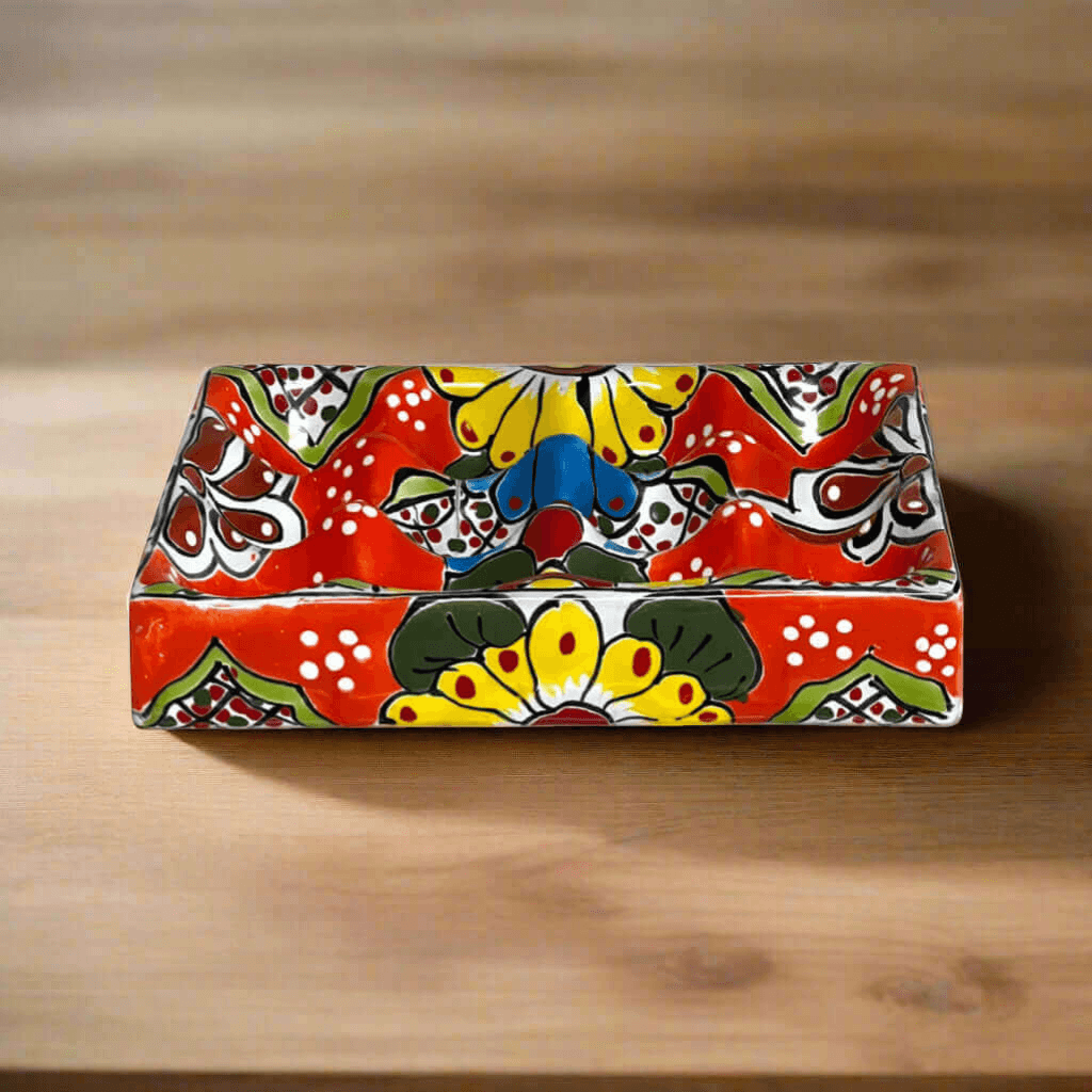 Talavera Ceramic Egg Holder | Hand-Painted Mexican Kitchenware