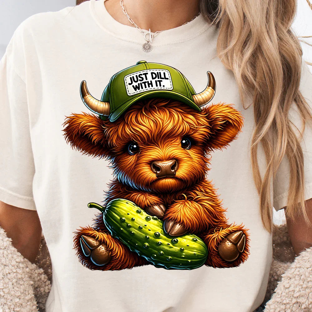 Just “Dill” With It Highland Cow T-Shirt