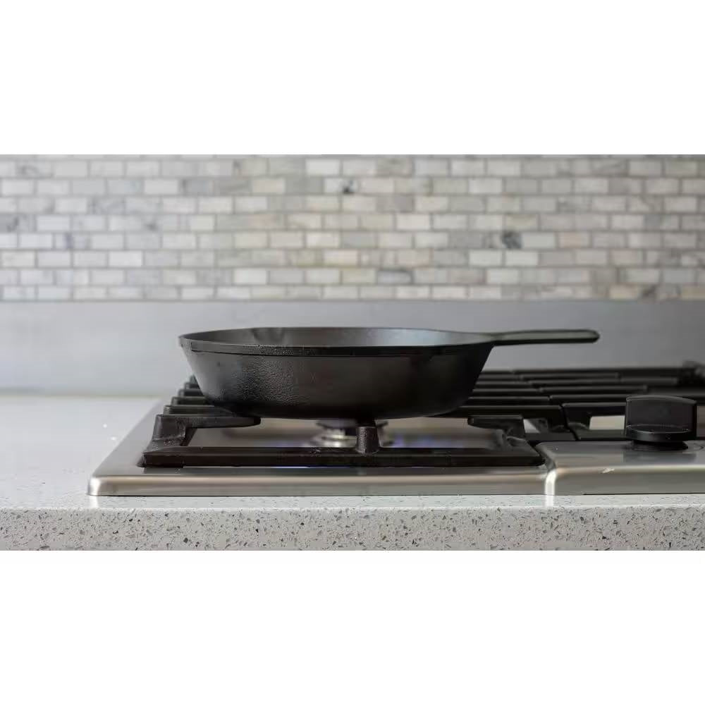 12-Inch Cast Iron Skillet with Pour Spouts — Pre-Seasoned, Made in the USA