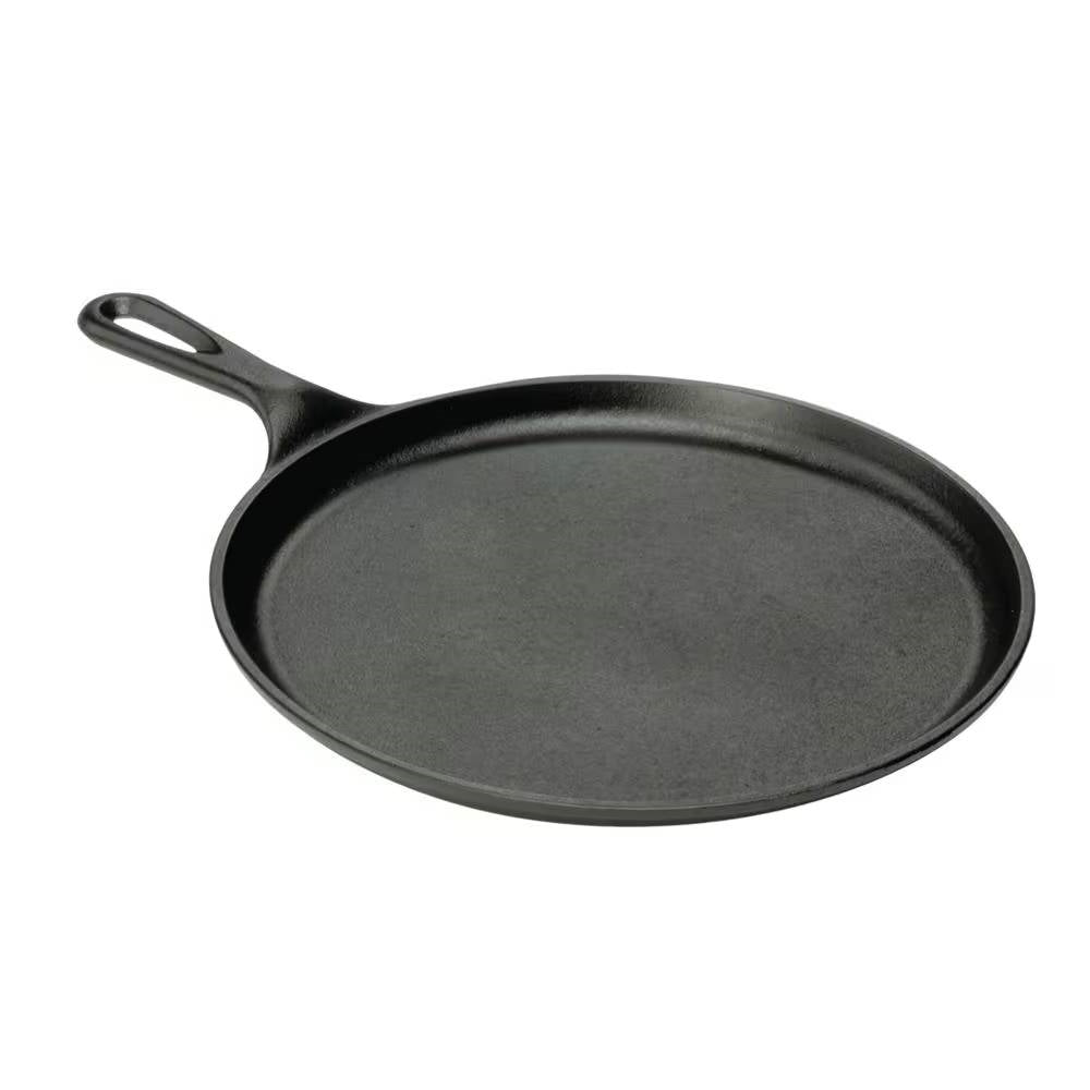 10.5-Inch Cast Iron Griddle Pan — Pre-Seasoned, Induction Ready, Made in USA