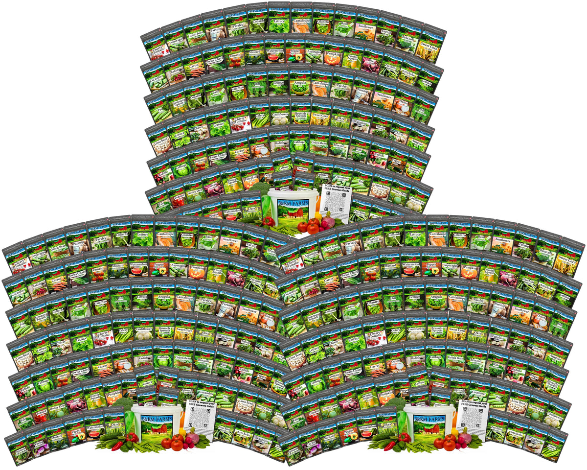 BEST VALUE: 100,000 Vegetable Heirloom Seed Vault. 100 Seed Packets