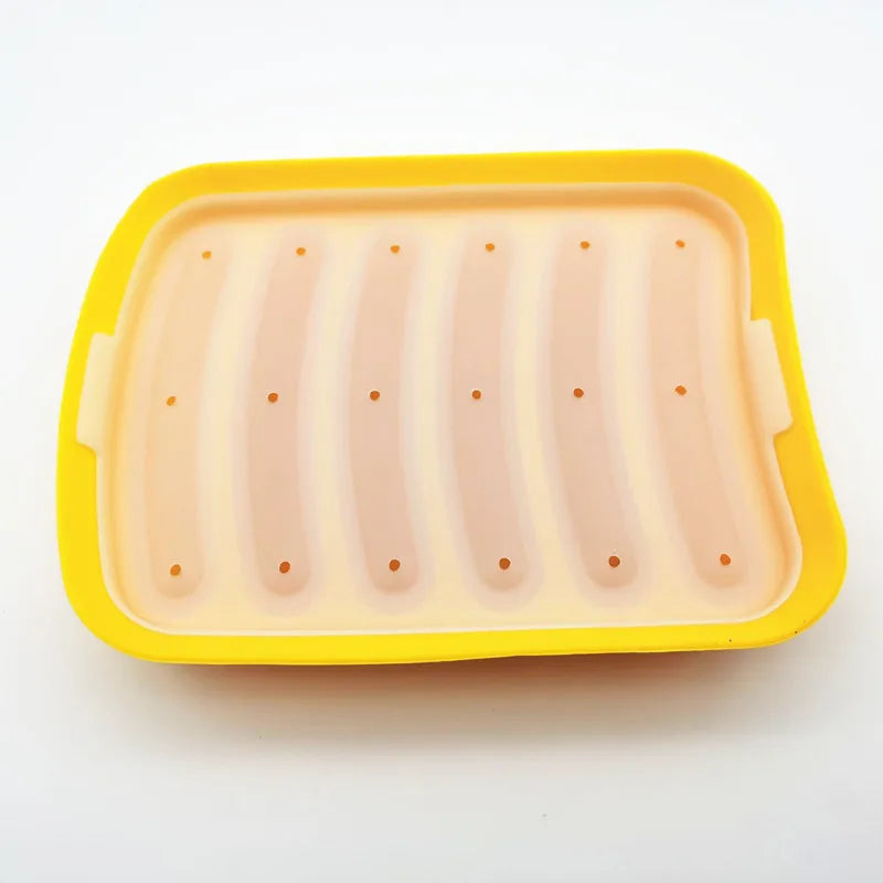 Silicone Sausage Maker Mold DIY Handmade Hamburger Hot Dog Reusable Kitchen Accessories Gadget for Cake Baking Pie