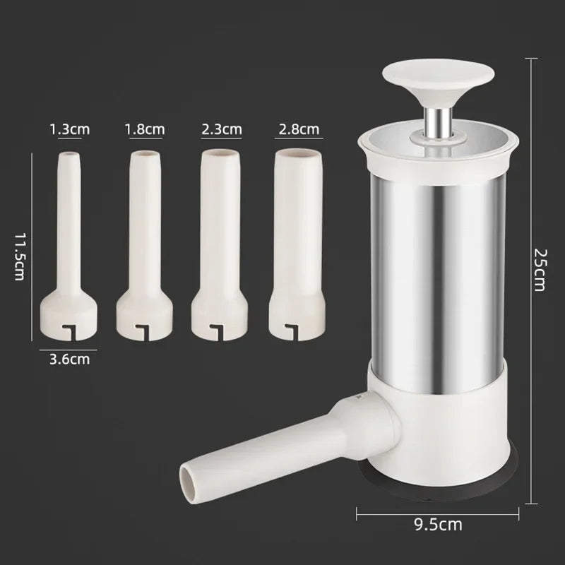 Sausage Stuffer Sausage Filling Machine Stainless Steel Homemade Kitchen Meat Sausage Maker Tool Horizontal Sausage Maker