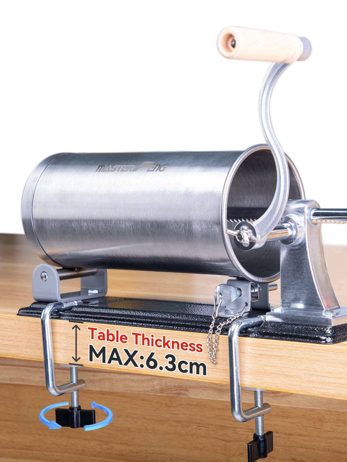 MASTER FENG Horizontal Sausage Stuffer Homemade Manual Sausage Maker Sausage Meat Filling Machine