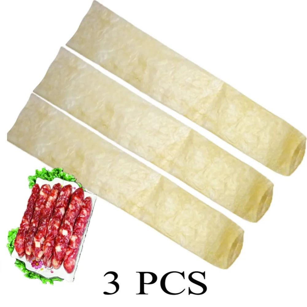 3 PCs Homeuse Sausage Casing 10*50cm Hot Dog Casing Cooking Tools Europe Big Sausage Sausage Packaging Tools