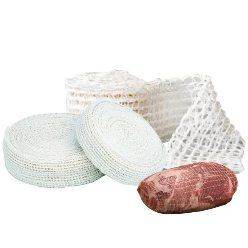 3 Meters Cotton Meat Net Ham Sausage Net Butcher's String Sausage Roll Hot Dog Sausage Casing Packaging Tools Meat Cooking Tool
