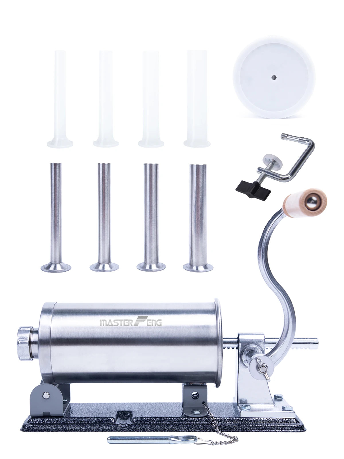 MASTER FENG Horizontal Sausage Stuffer Homemade Manual Sausage Maker Sausage Meat Filling Machine