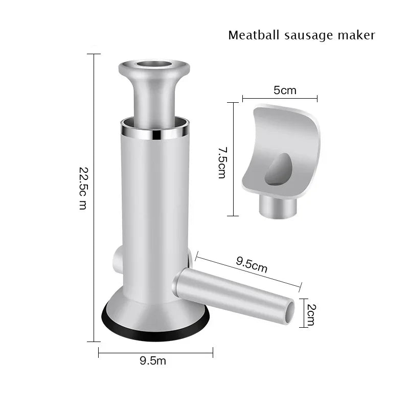 Sausage Stuffer Sausage Filling Machine Stainless Steel Homemade Kitchen Meat Sausage Maker Tool Horizontal Sausage Maker