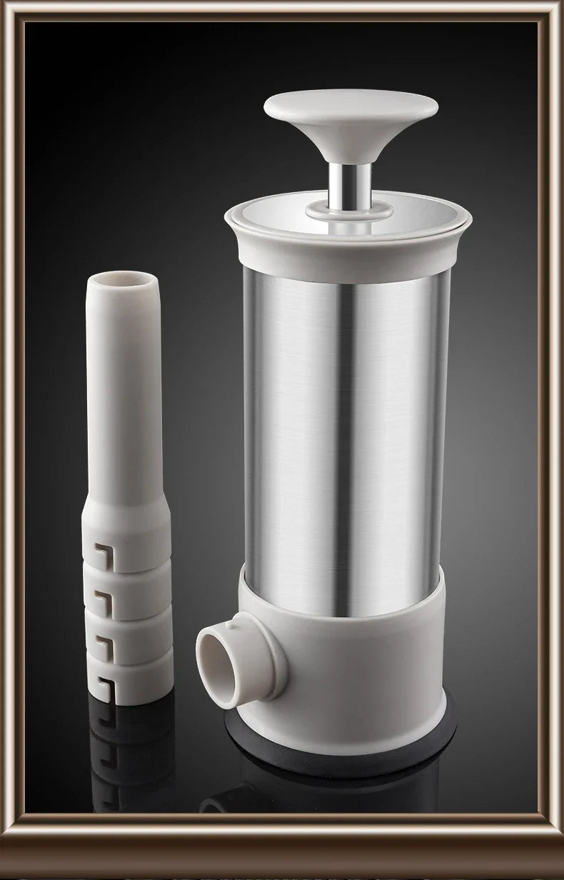 Sausage Stuffer Sausage Filling Machine Stainless Steel Homemade Kitchen Meat Sausage Maker Tool Horizontal Sausage Maker