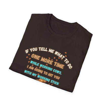 Working Cows Humor T-Shirt, Farm Tees, Funny Farmer Shirt