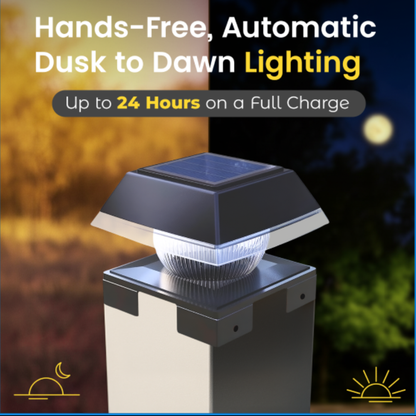 Solar Post Cap Lights Dual Mode ‎BICSGL-14 (2Pack)