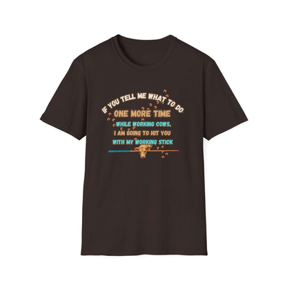 Working Cows Humor T-Shirt, Farm Tees, Funny Farmer Shirt