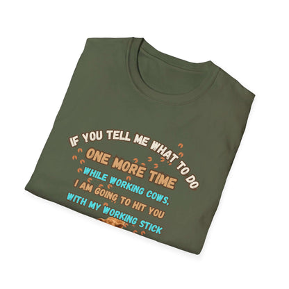 Working Cows Humor T-Shirt, Farm Tees, Funny Farmer Shirt