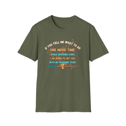 Working Cows Humor T-Shirt, Farm Tees, Funny Farmer Shirt