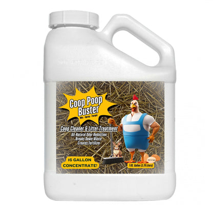 Coop Poop Buster — Plant-Based Chicken Coop Odor Eliminator Concentrate