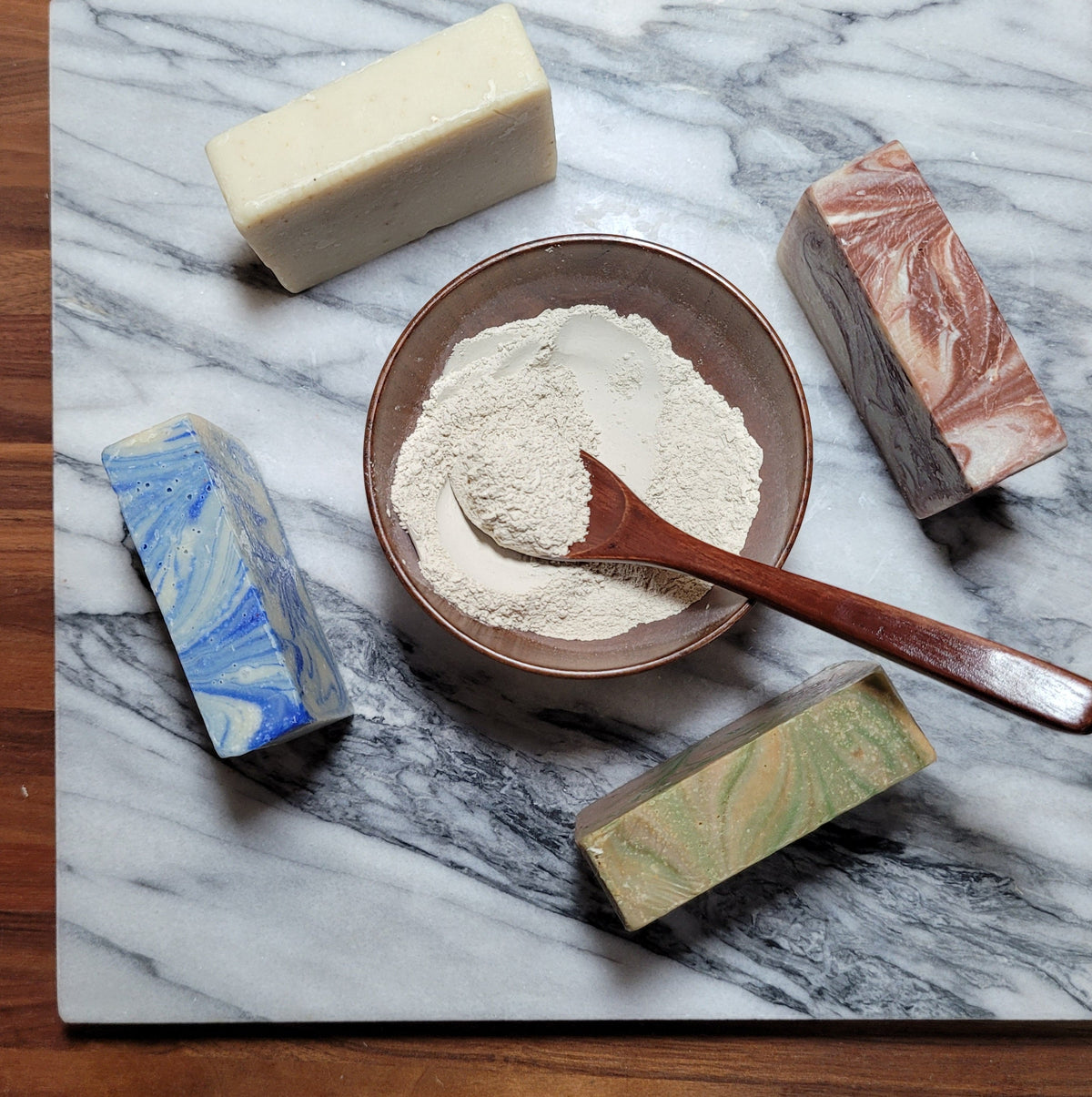 Natural Face & Body Soap Bar - Cold Processed, Organic Oils | Signature Clay