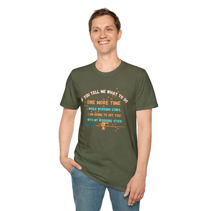 Working Cows Humor T-Shirt, Farm Tees, Funny Farmer Shirt