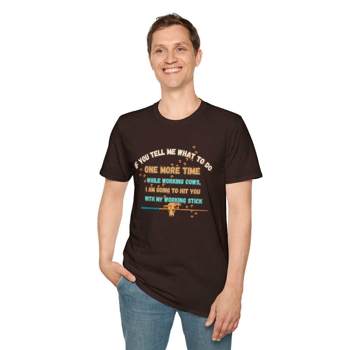 Working Cows Humor T-Shirt, Farm Tees, Funny Farmer Shirt