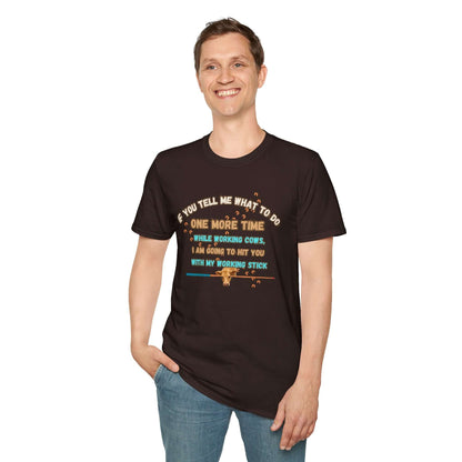 Working Cows Humor T-Shirt, Farm Tees, Funny Farmer Shirt