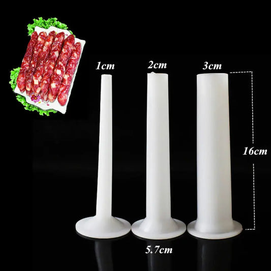 3* kitchen Sausage Maker Tube Casing Meat Grinder Stuffing Filling Pipe Tool