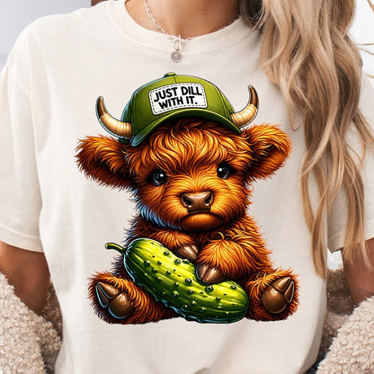 Just “Dill” With It Highland Cow T-Shirt