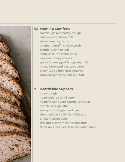 A Taste of Sourdough Cookbook