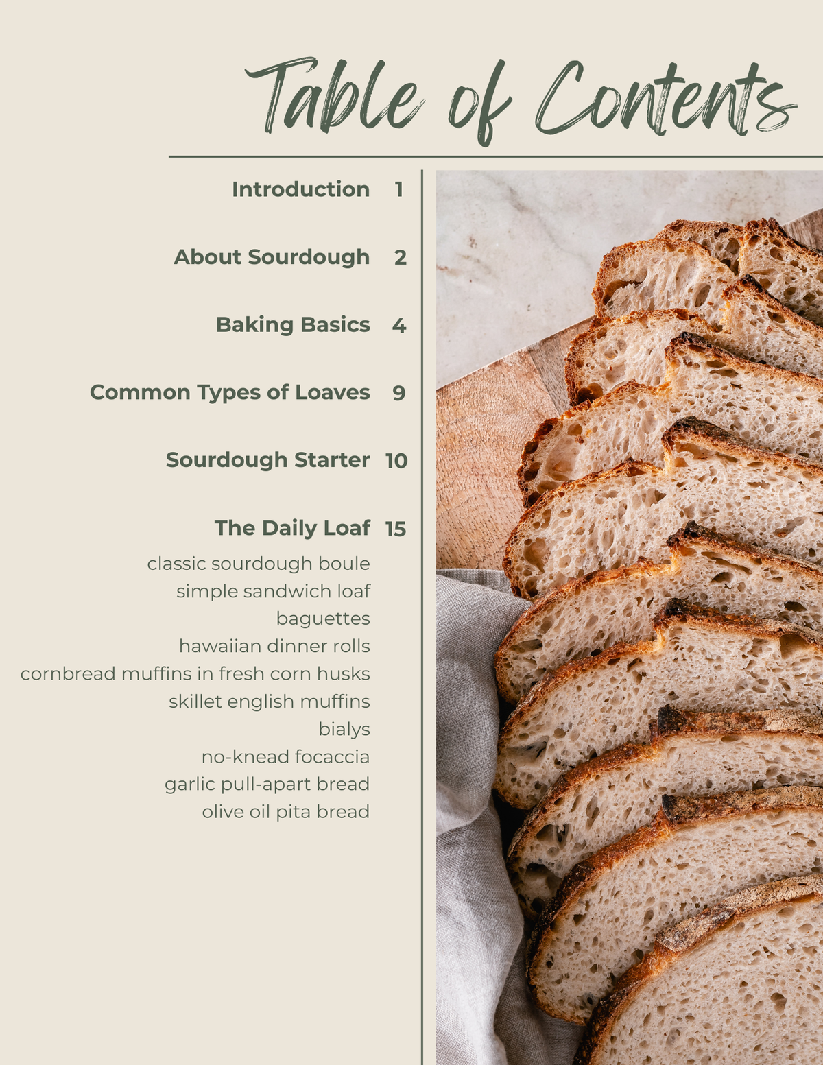A Taste of Sourdough Cookbook