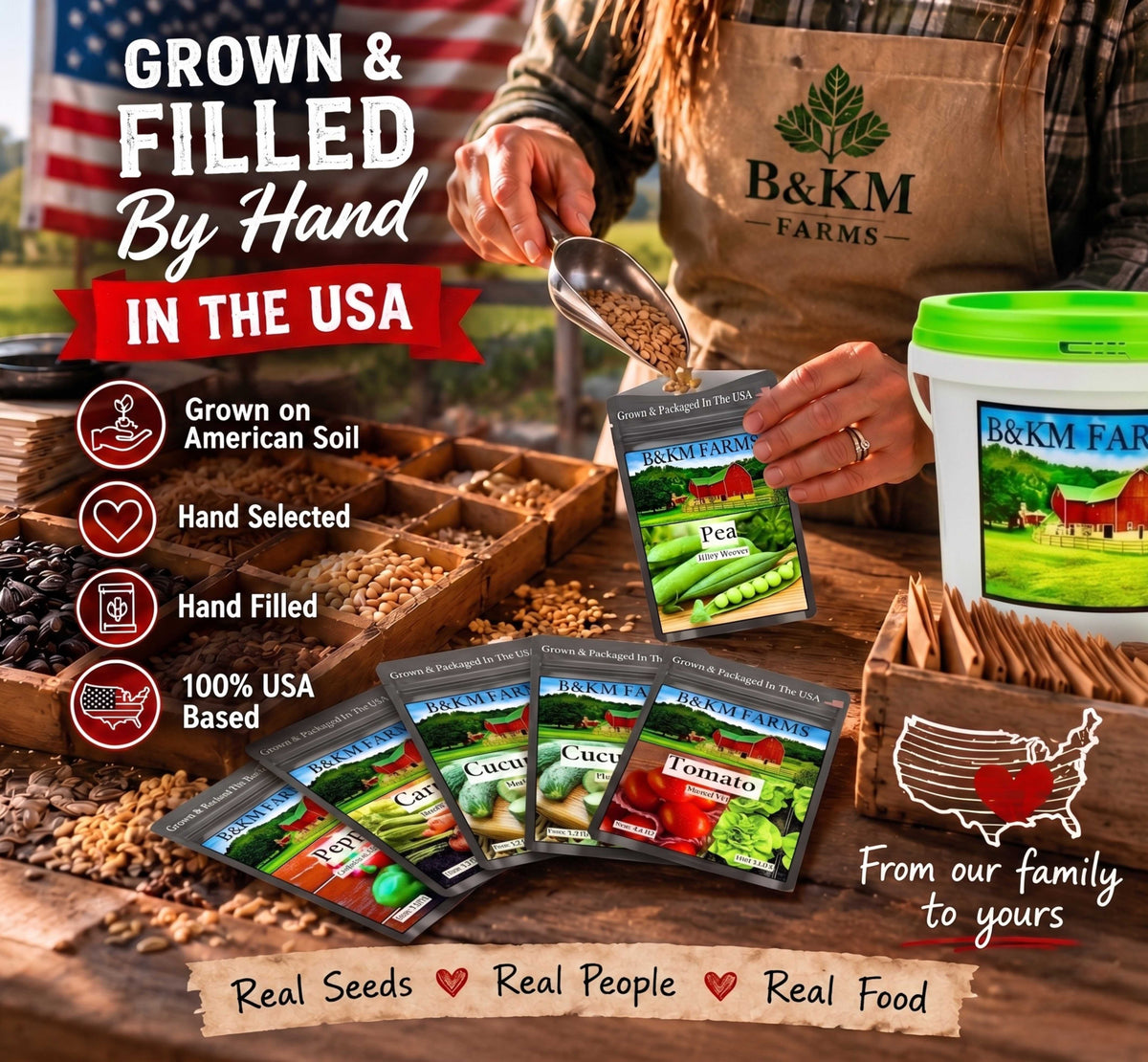 BEST VALUE: 100,000 Vegetable Heirloom Seed Vault. 100 Seed Packets
