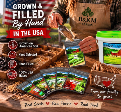 BEST VALUE: 100,000 Vegetable Heirloom Seed Vault. 100 Seed Packets