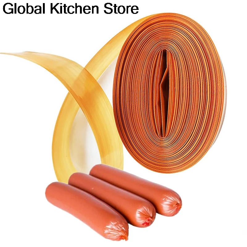 Plastic 3/5Meters Casing 20/25mm Meat Filling Tools Fresh Keep Bag Sausage Packing Tools Sausages Ham Maker Kitchen Tools
