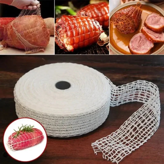 3 Meters Cotton Meat Net Ham Sausage Net Butcher's String Sausage Roll Hot Dog Sausage Casing Packaging Tools Meat Cooking Tool