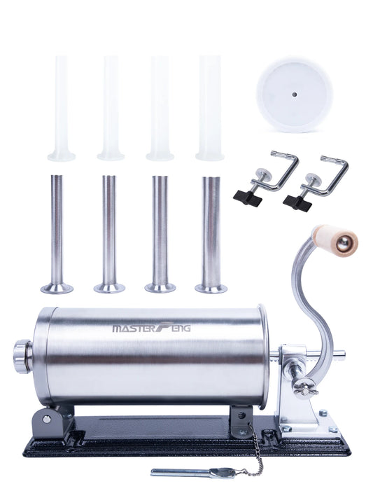 MASTER FENG Horizontal Sausage Stuffer Homemade Manual Sausage Maker Sausage Meat Filling Machine