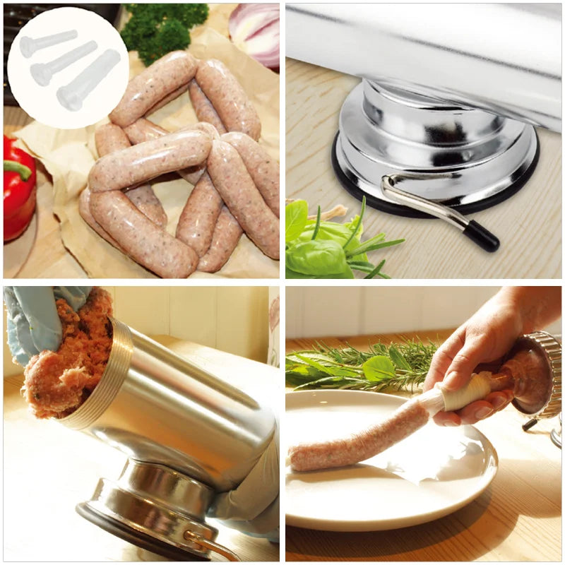 MASTER FENG Sausage Stuffer Homemade Manual Sausage Maker Sausage Meat Filling Machine