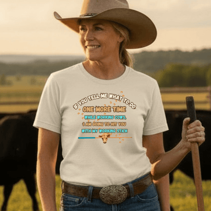 Working Cows Humor T-Shirt, Farm Tees, Funny Farmer Shirt