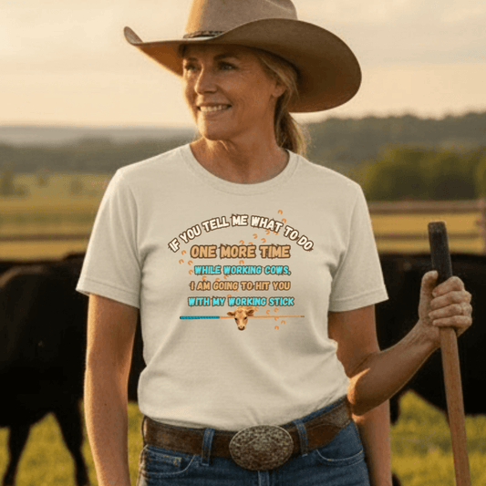Working Cows Humor T-Shirt, Farm Tees, Funny Farmer Shirt