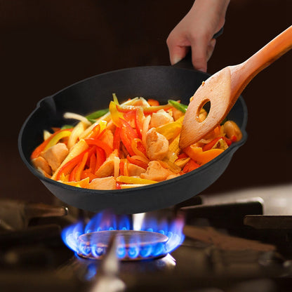 Pre-Seasoned Cast Iron Skillet Set — 6", 8" and 10" Frying Pans
