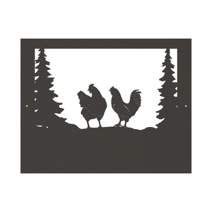 Farm Chicken Sign - Personalized Metal Wall Art | Rustic Outdoor Decor