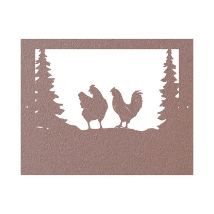 Farm Chicken Sign - Personalized Metal Wall Art | Rustic Outdoor Decor