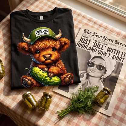 Just “Dill” With It Highland Cow T-Shirt