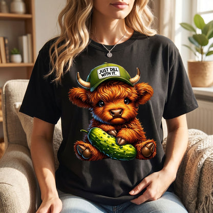 Just “Dill” With It Highland Cow T-Shirt