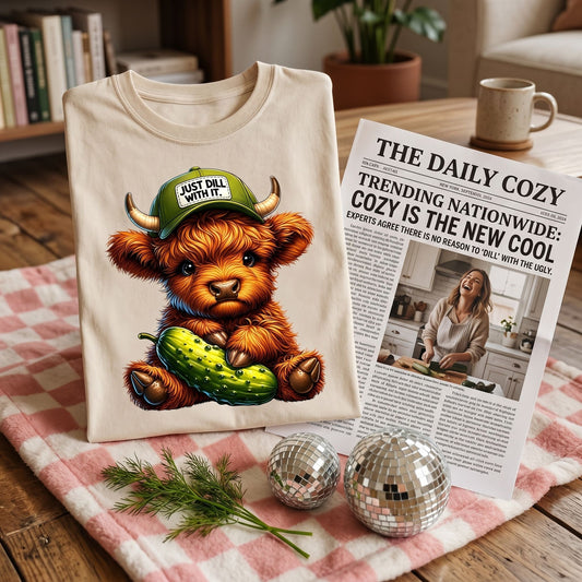 Just “Dill” With It Highland Cow T-Shirt
