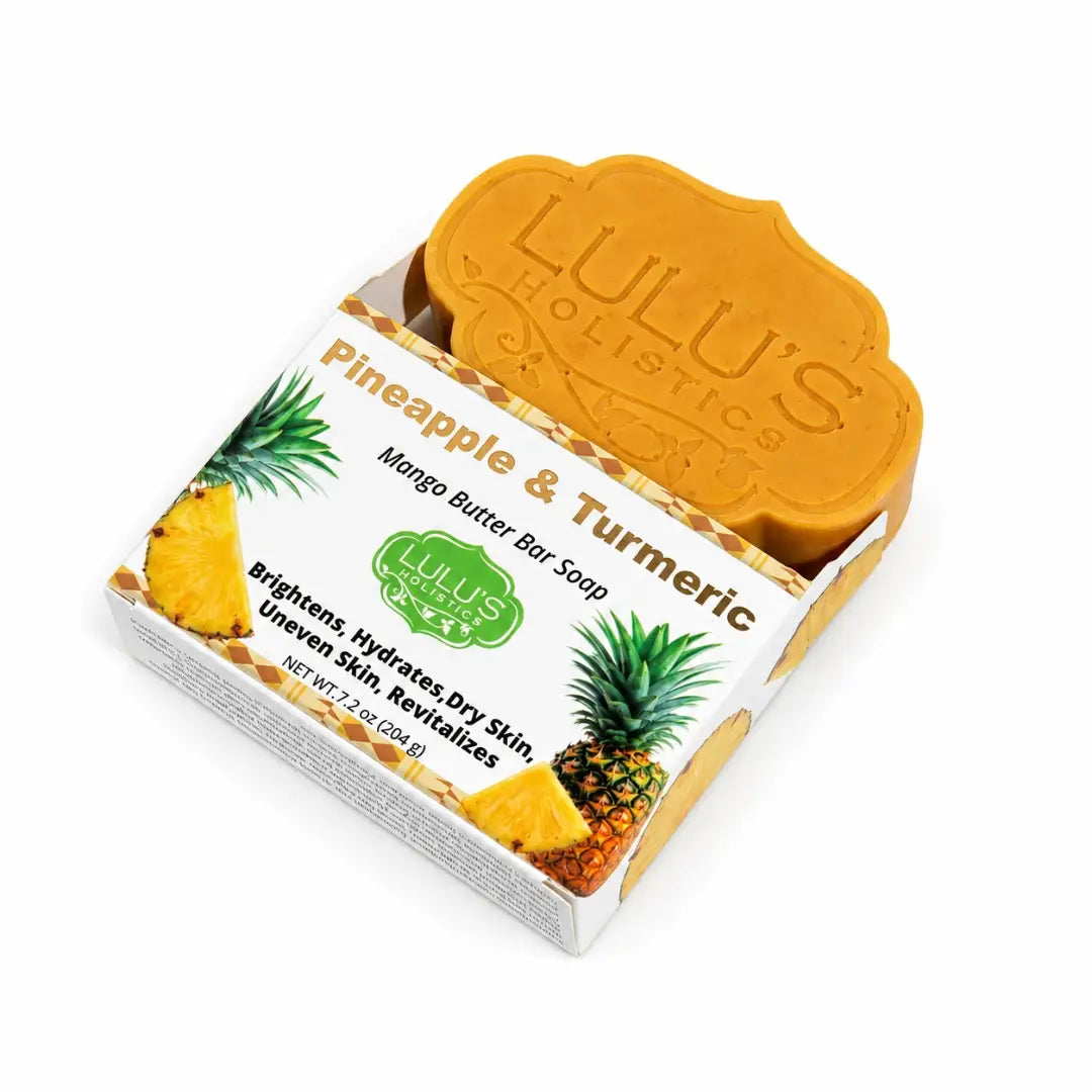 Lulu's Holistics Unscented Turmeric Shea Butter Bar Soap – Gentle Brightening Cleanse