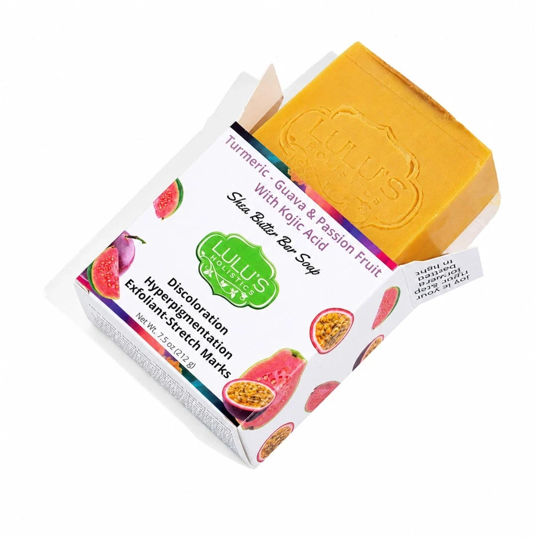 Lulu's Holistics Unscented Turmeric Shea Butter Bar Soap – Gentle Brightening Cleanse