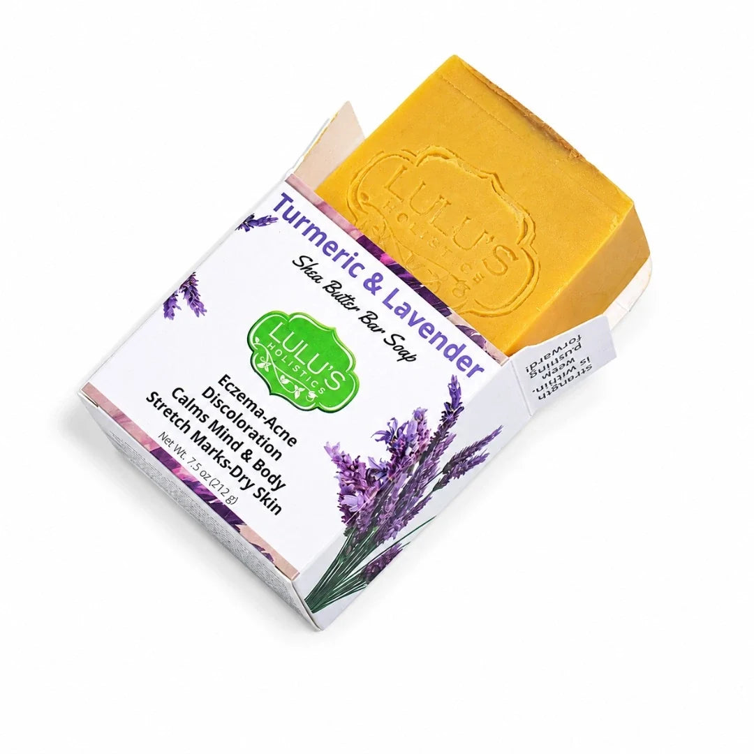 Lulu's Holistics Unscented Turmeric Shea Butter Bar Soap – Gentle Brightening Cleanse